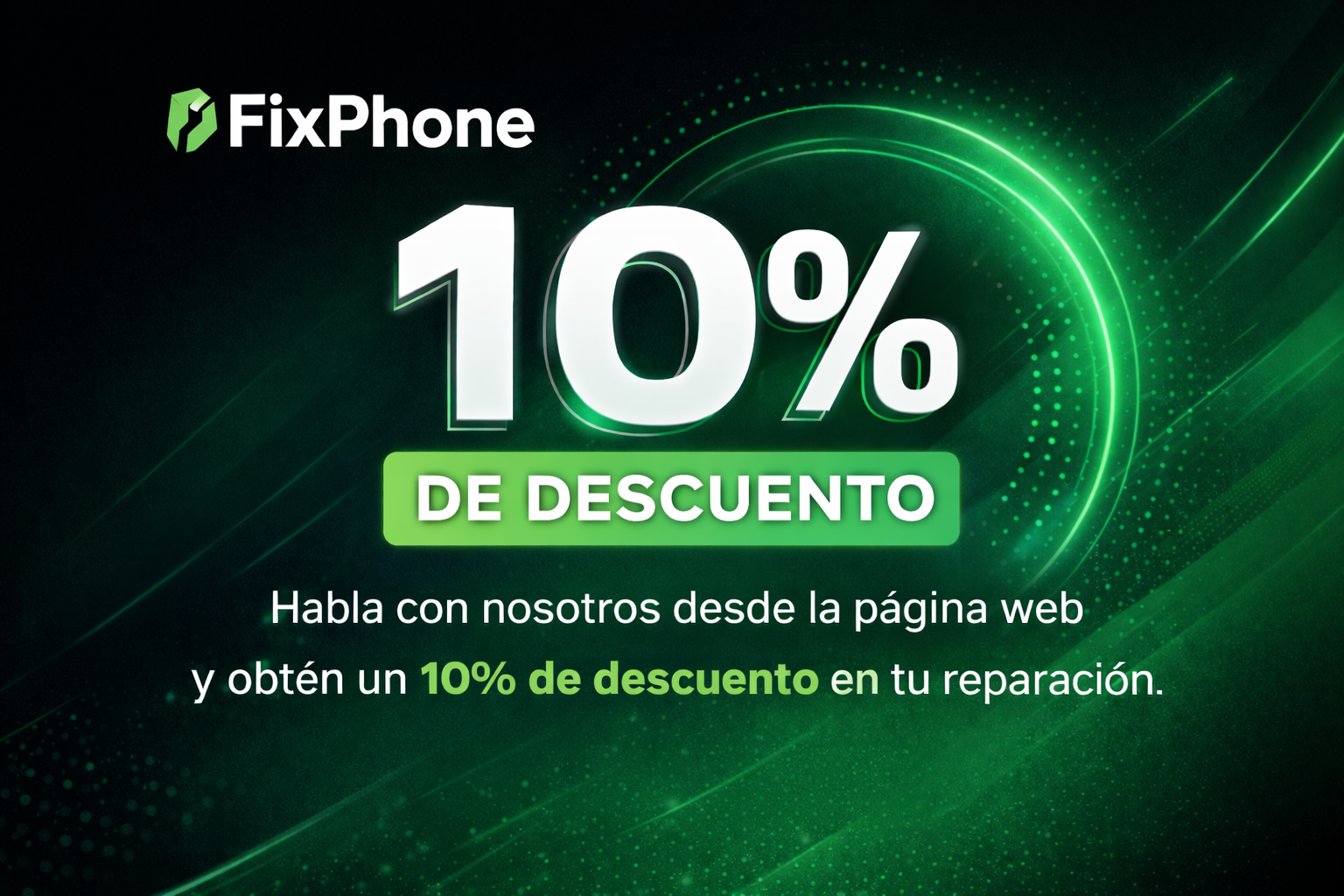 10% de descuento FixPhone